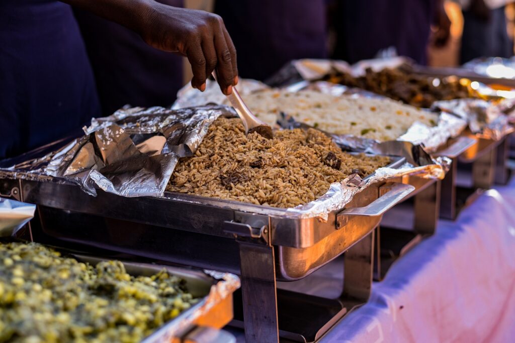 food, catering, africa